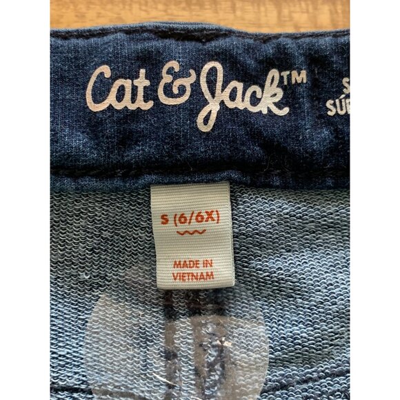 Cat & Jack Girls Blue Denim Leggings Cotton Blend Stretchy Size Small 6-6X - Picture 3 of 11